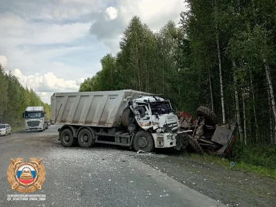 ДТП с грузовиками в Башкирии: Пострадали оба водителя