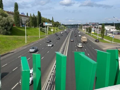 В Уфе смонтировали архитектурную подсветку на очередной транспортной развязке